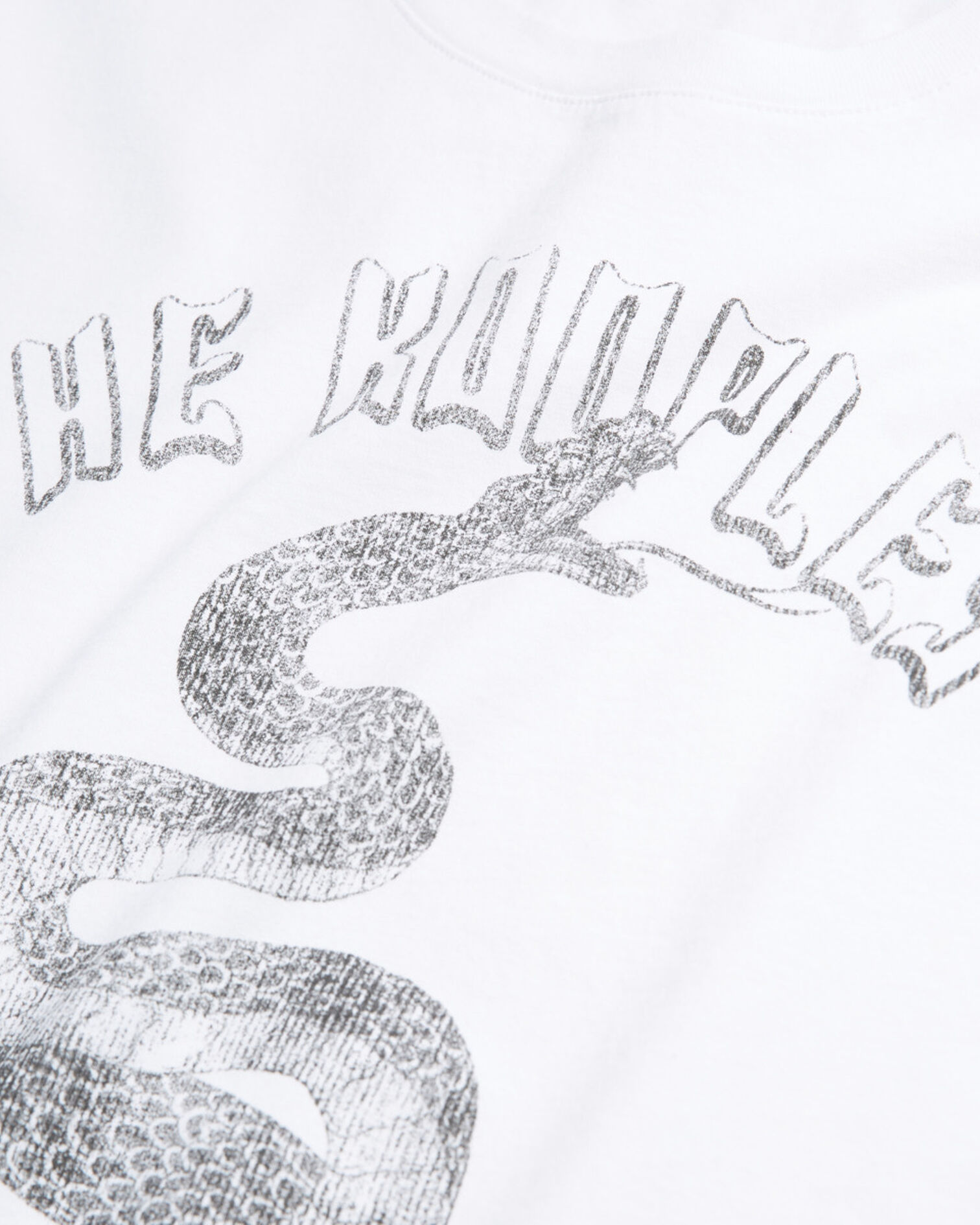 White T-Shirt with screen print, WHITE, hi-res image number null