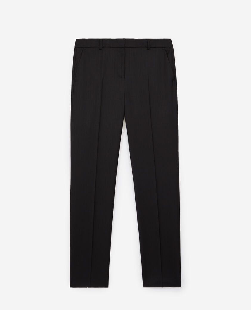 The Kooples F BLACK formal flowing black trousers in wool