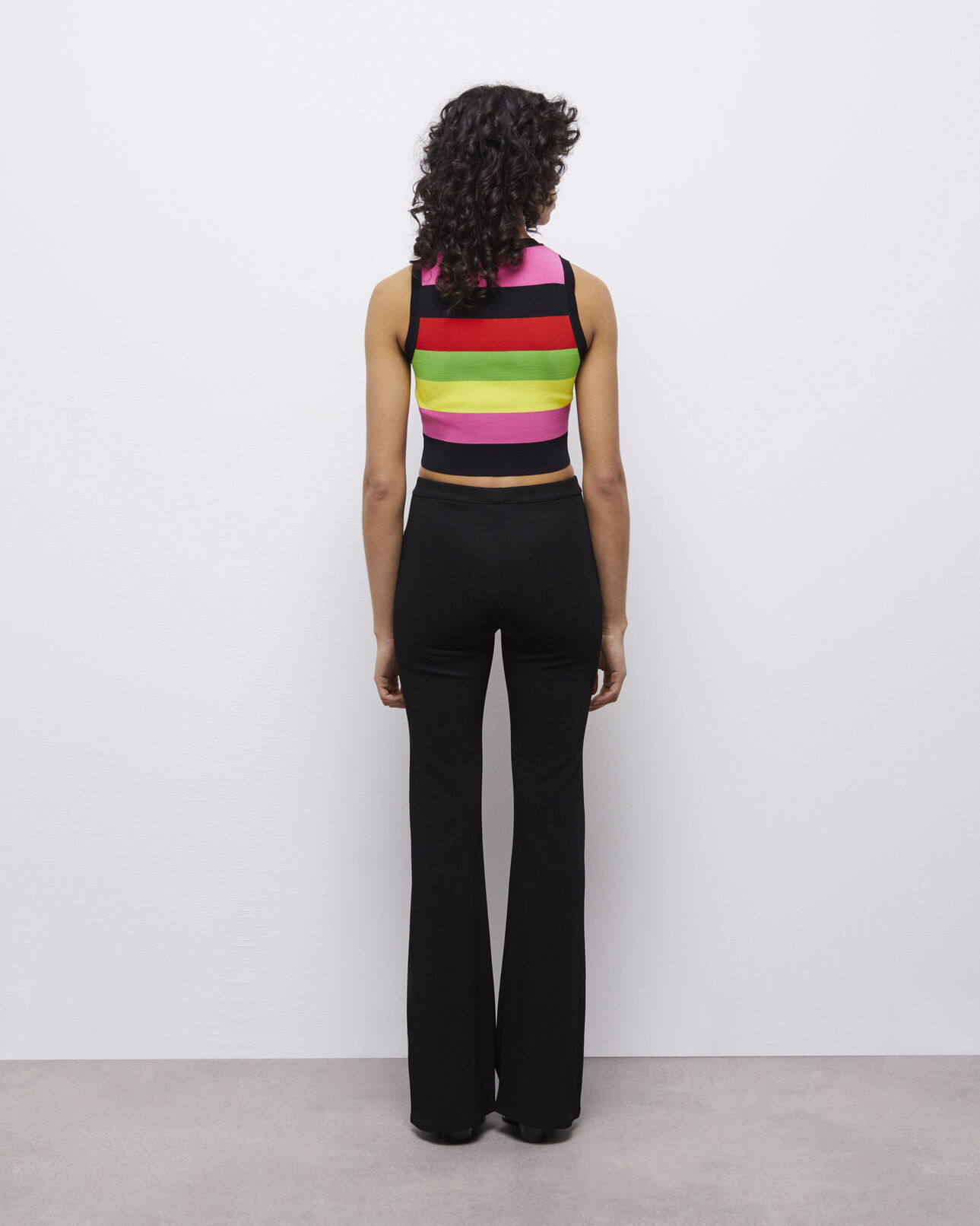 The Kooples F MULTICOLOR short multicolor striped sweater