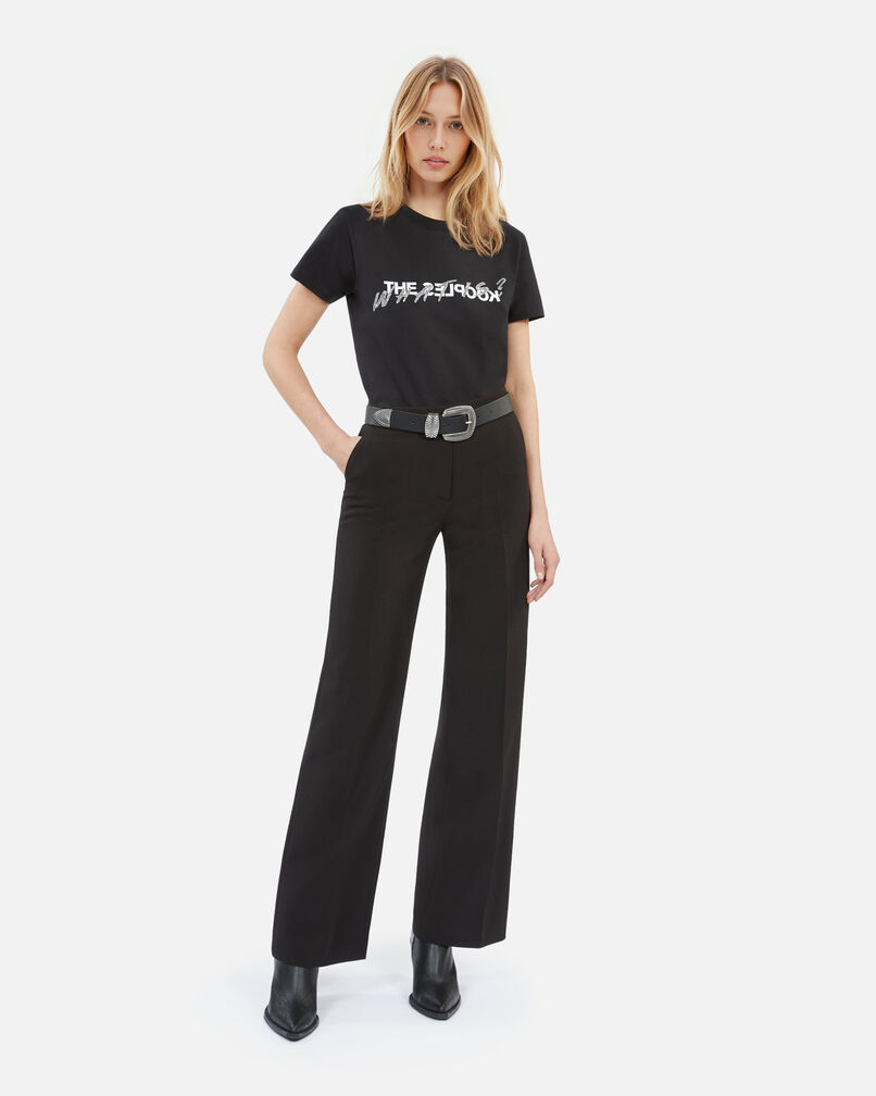 The Kooples FEMME BLACK t-shirt what is noir avec strass
