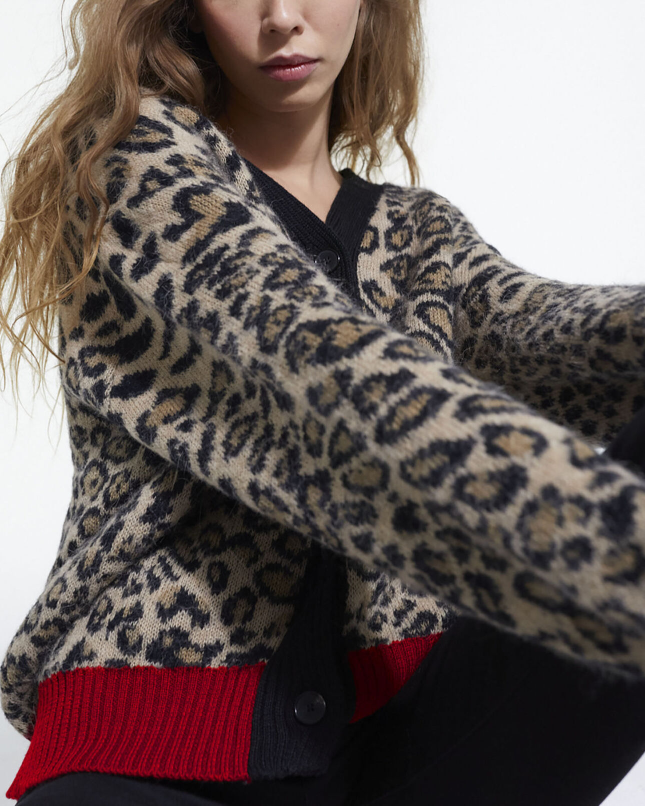 The Kooples WOMEN LEOPARD leopard print cardigan
