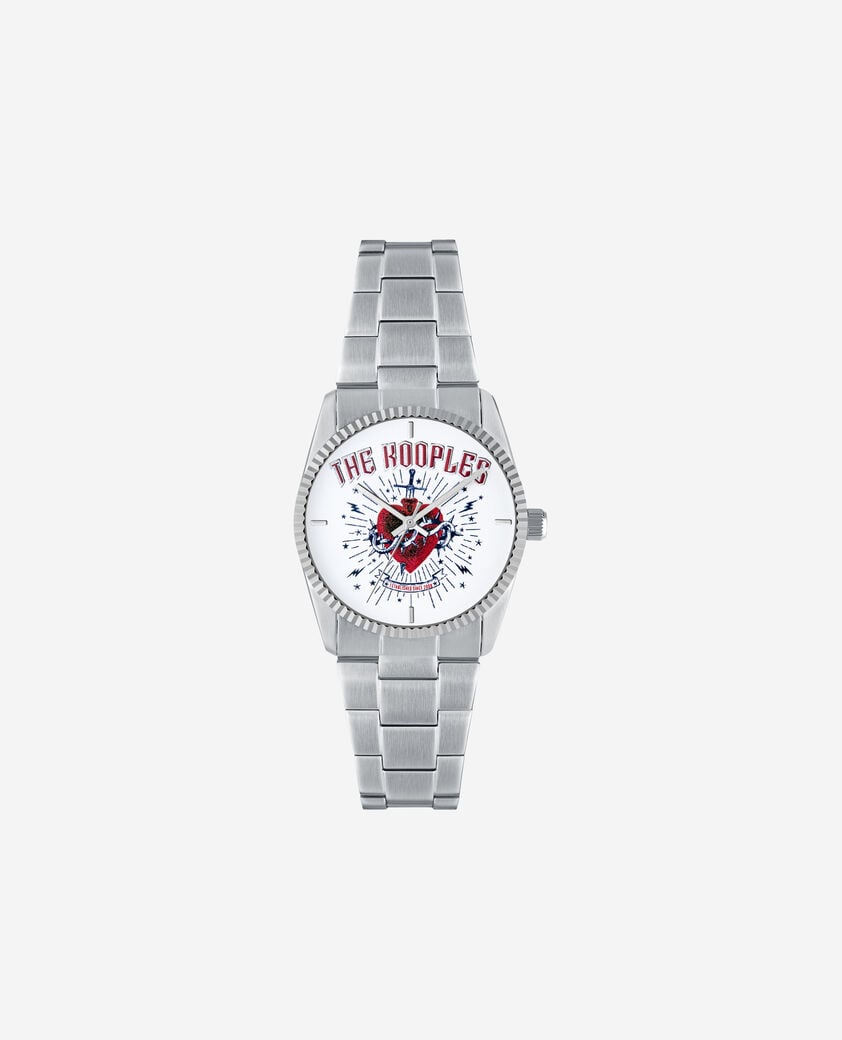 The Kooples MIXTE SILVER montre heart - dagger argentée