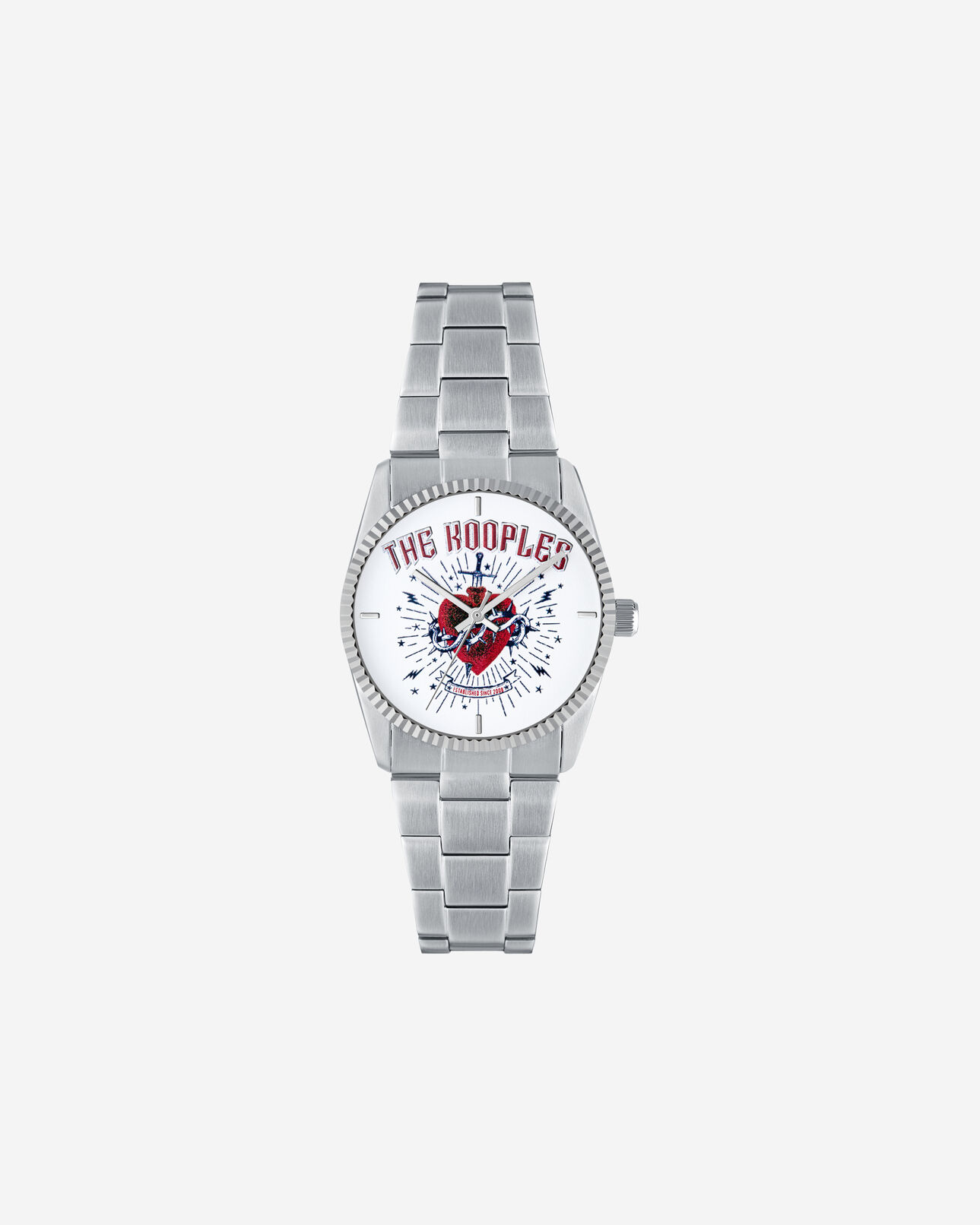 The Kooples UNISEX SILVER herz - dolch silberne uhr