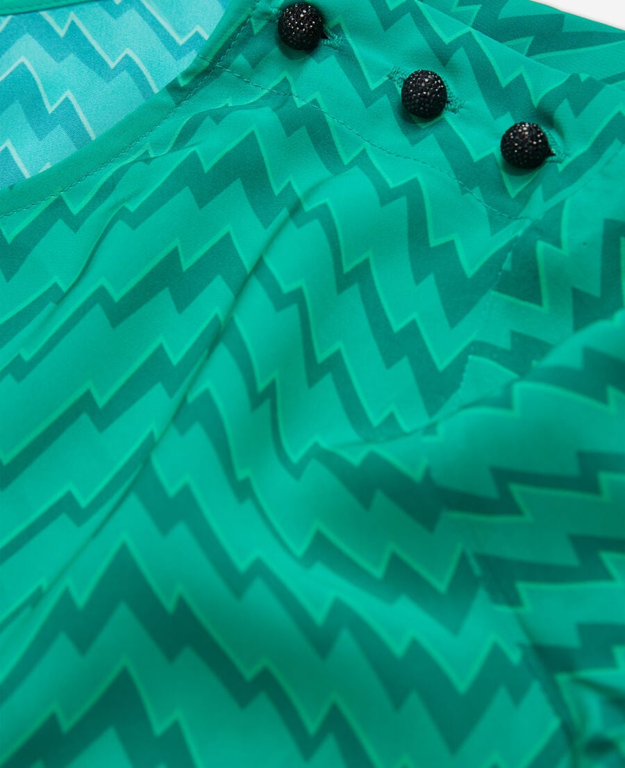 The Kooples WOMEN GREEN printed green top