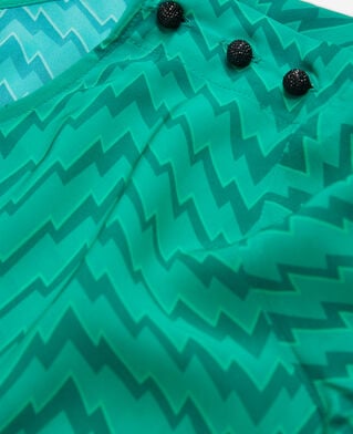 The Kooples WOMEN GREEN printed green top