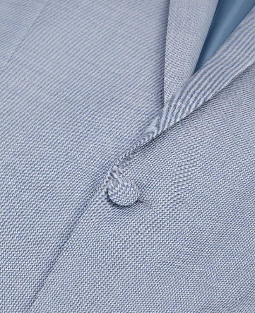 The Kooples MEN BLUE blue slim fit wool suit jacket
