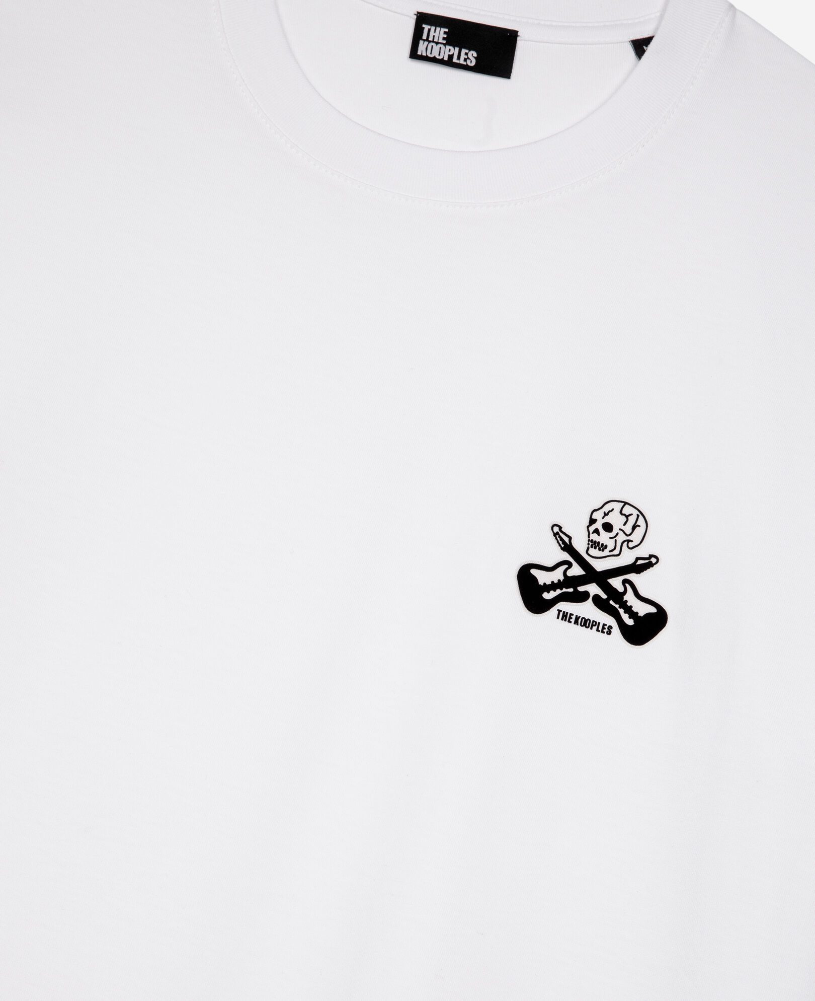 The Kooples HERREN WHITE weißes t-shirt mit beflockung