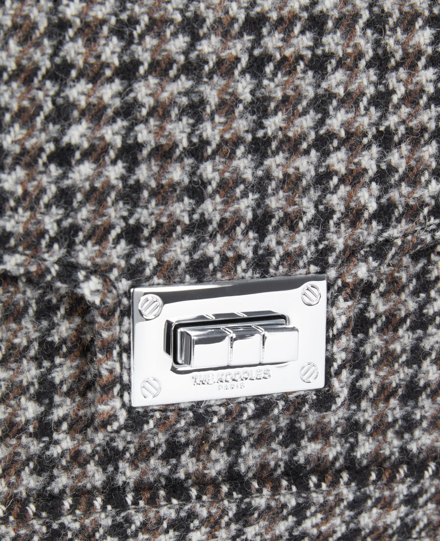 The Kooples FEMME BLACK sac emily small en laine mélangée