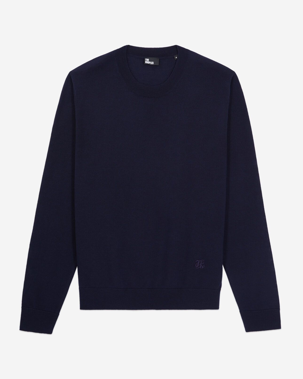 The Kooples MEN NAVY navy blue merino wool sweater