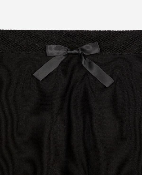 The Kooples MUJER BLACK falda corta de punto negra
