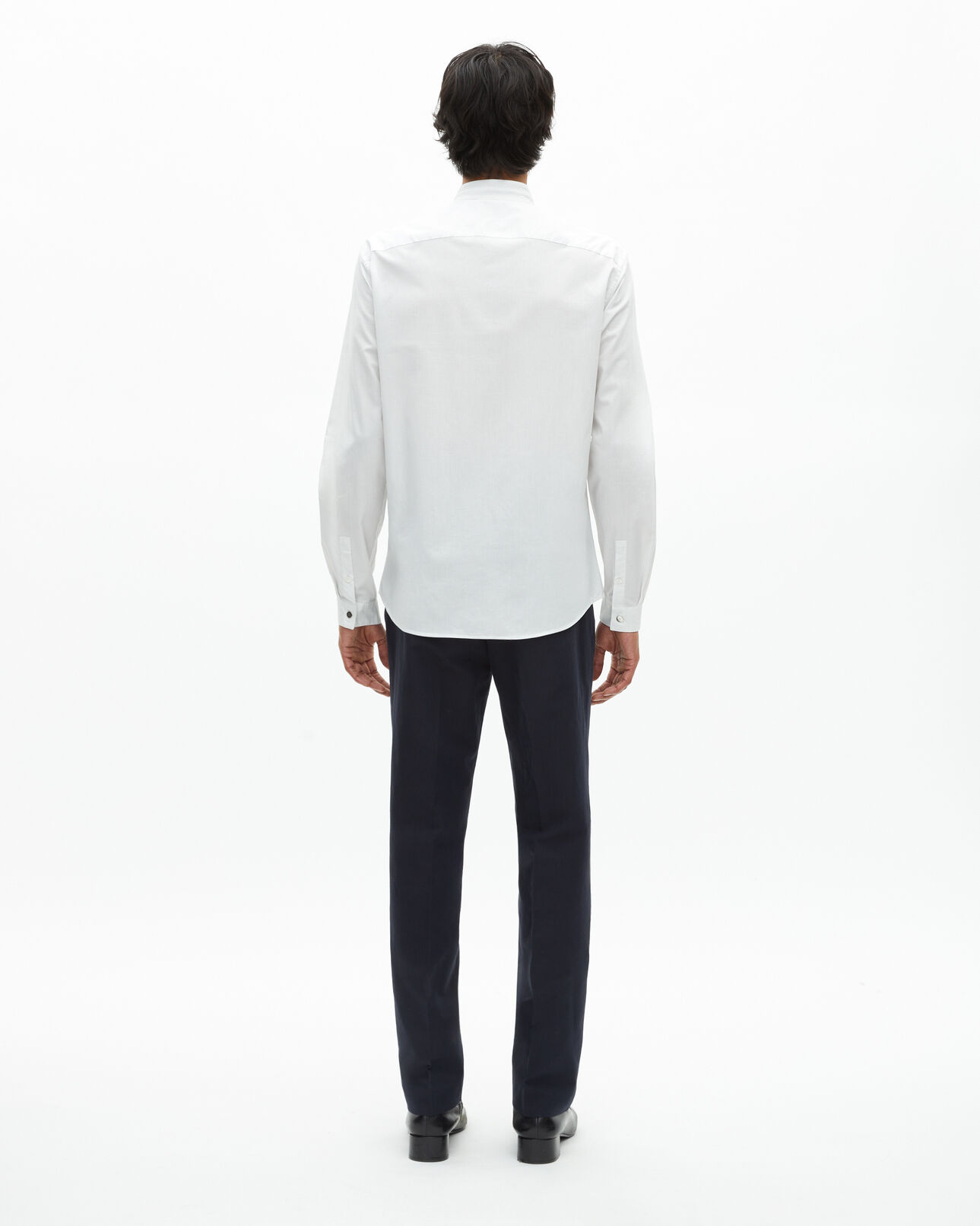 The Kooples HOMBRE WHITE / BLACK camisa blanca de etiqueta