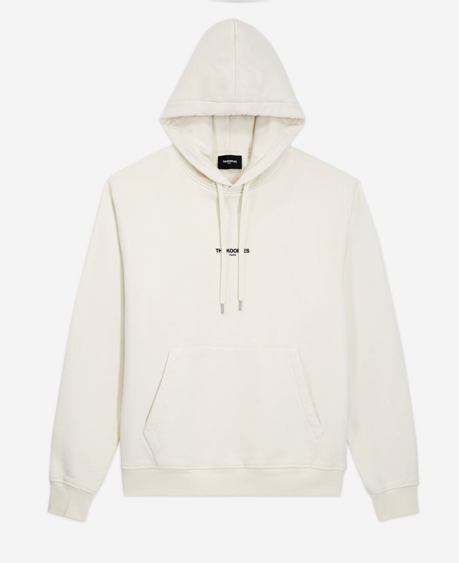 The Kooples H OFF WHITE black logo hoodie