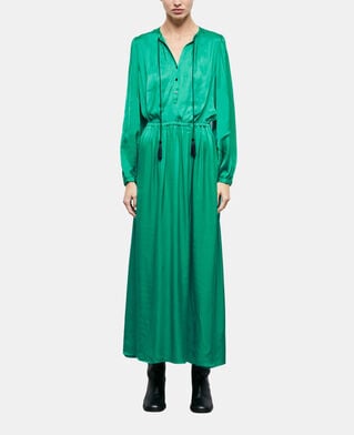 The Kooples FEMME GREEN robe longue verte