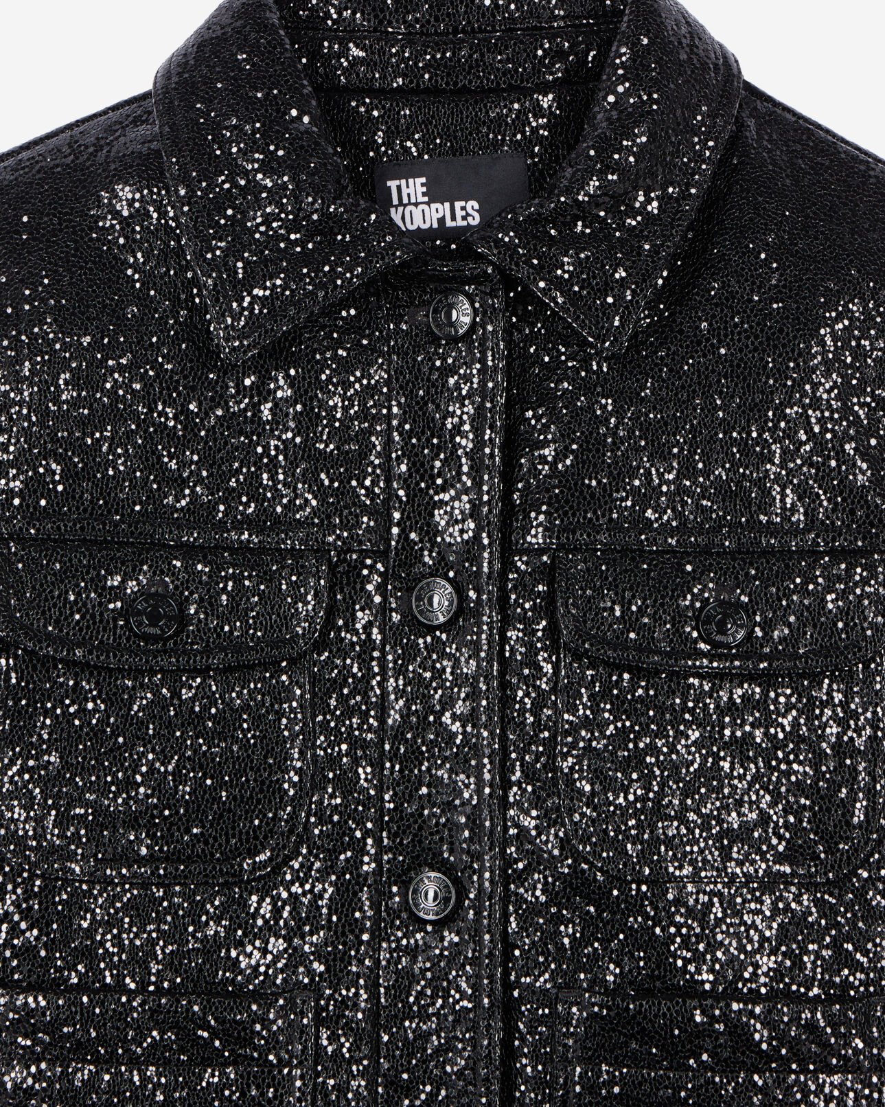 The Kooples WOMEN BLACK short black jacket