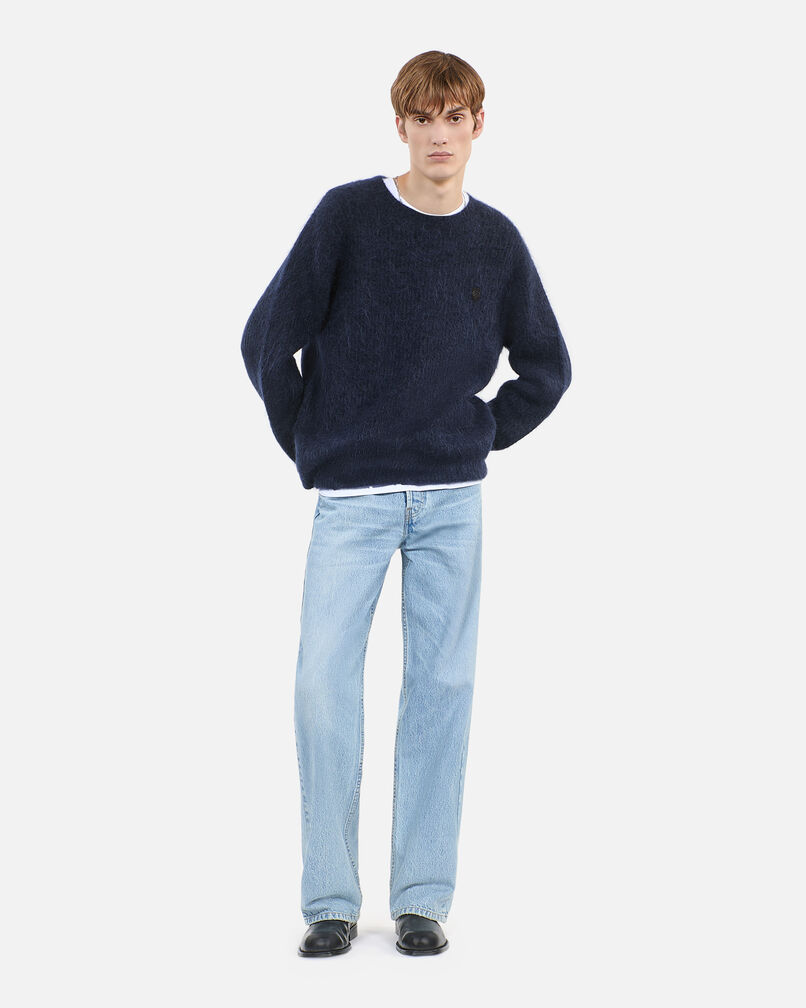 The Kooples HOMBRE NAVY jersey mohair lana azul marino