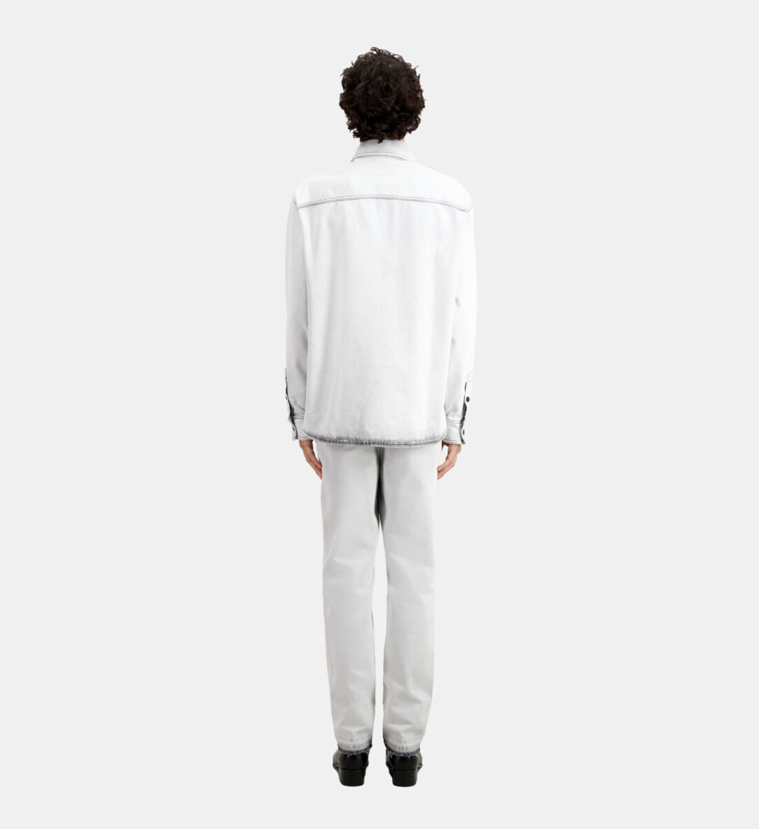 Oversized white hot sale denim shirt