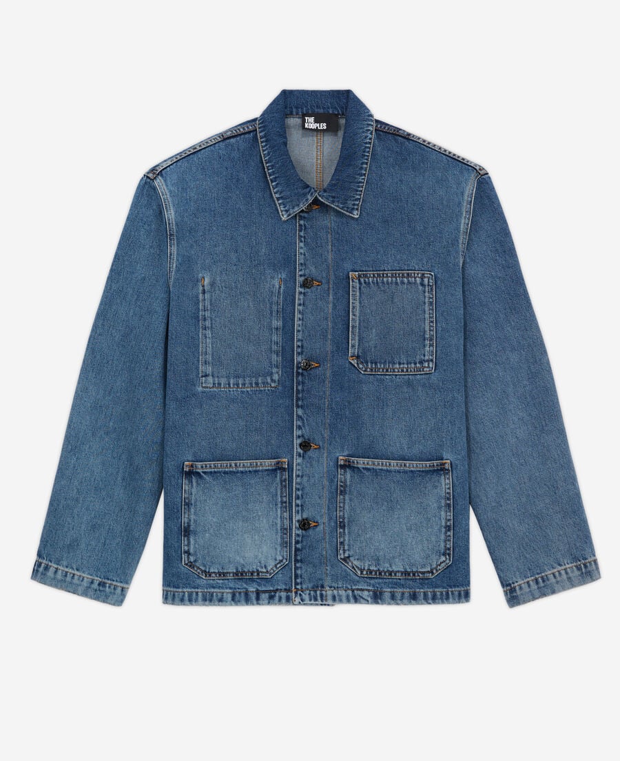The Kooples HOMBRE BLUE DENIM sobrecamisa vaquera azul