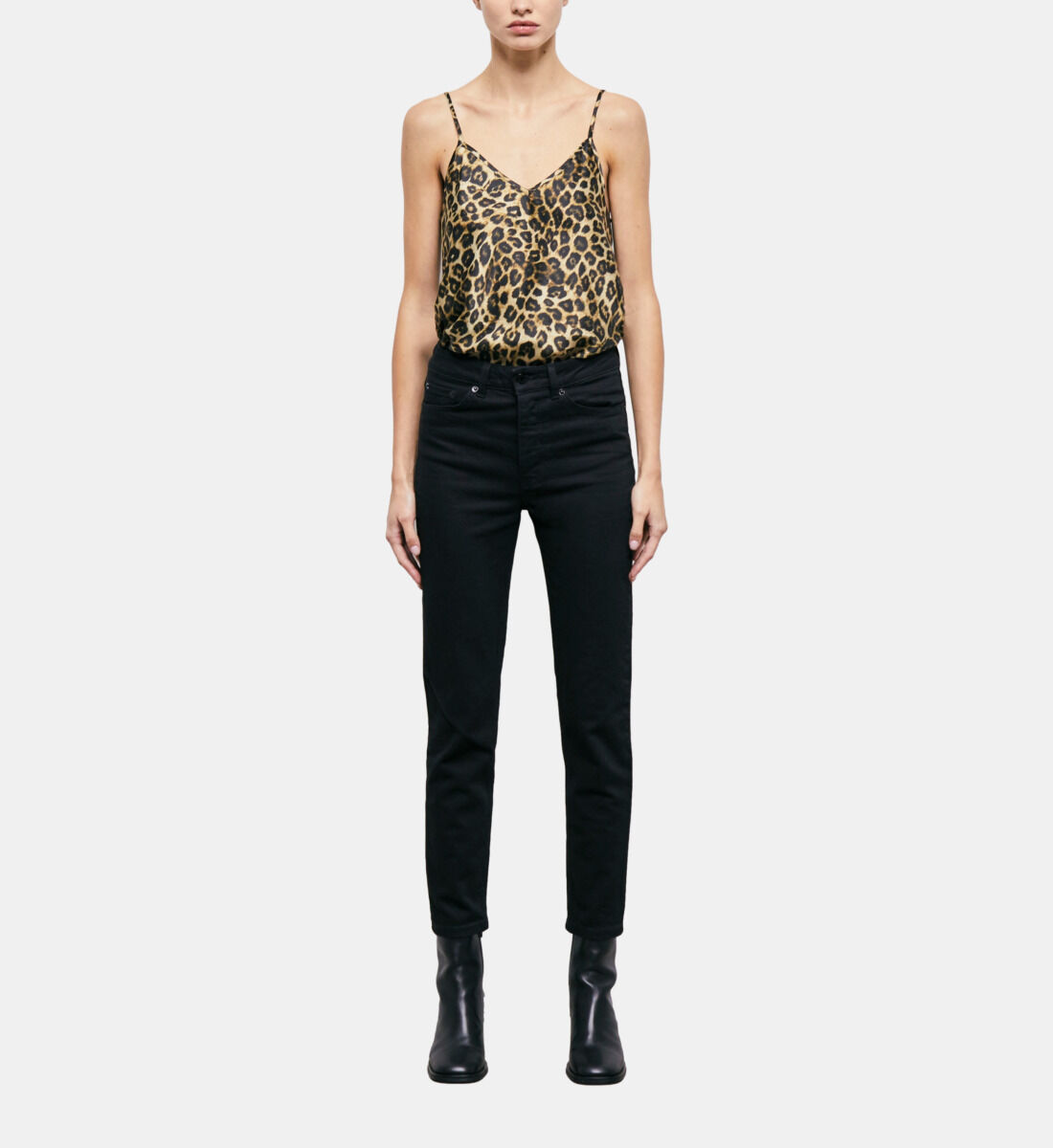 Plain black pants store