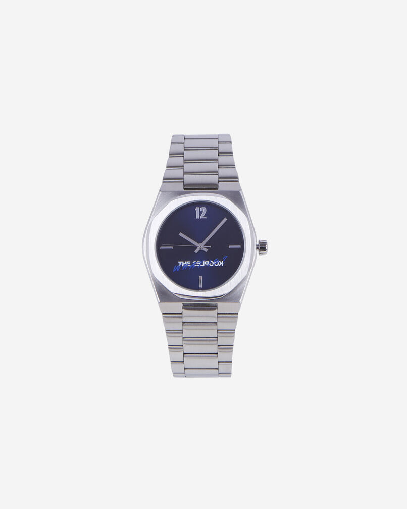 The Kooples UNISEX NAVY / SILVER was ist eine silberne uhr mit blauem zifferblatt