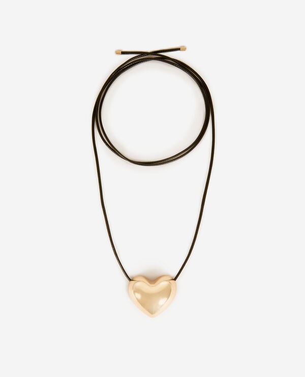 The Kooples FEMME GOLD collier pendentif cœur doré