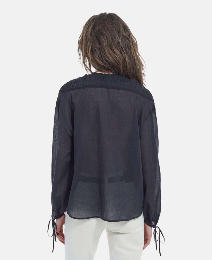 The Kooples F BLACK black cotton top