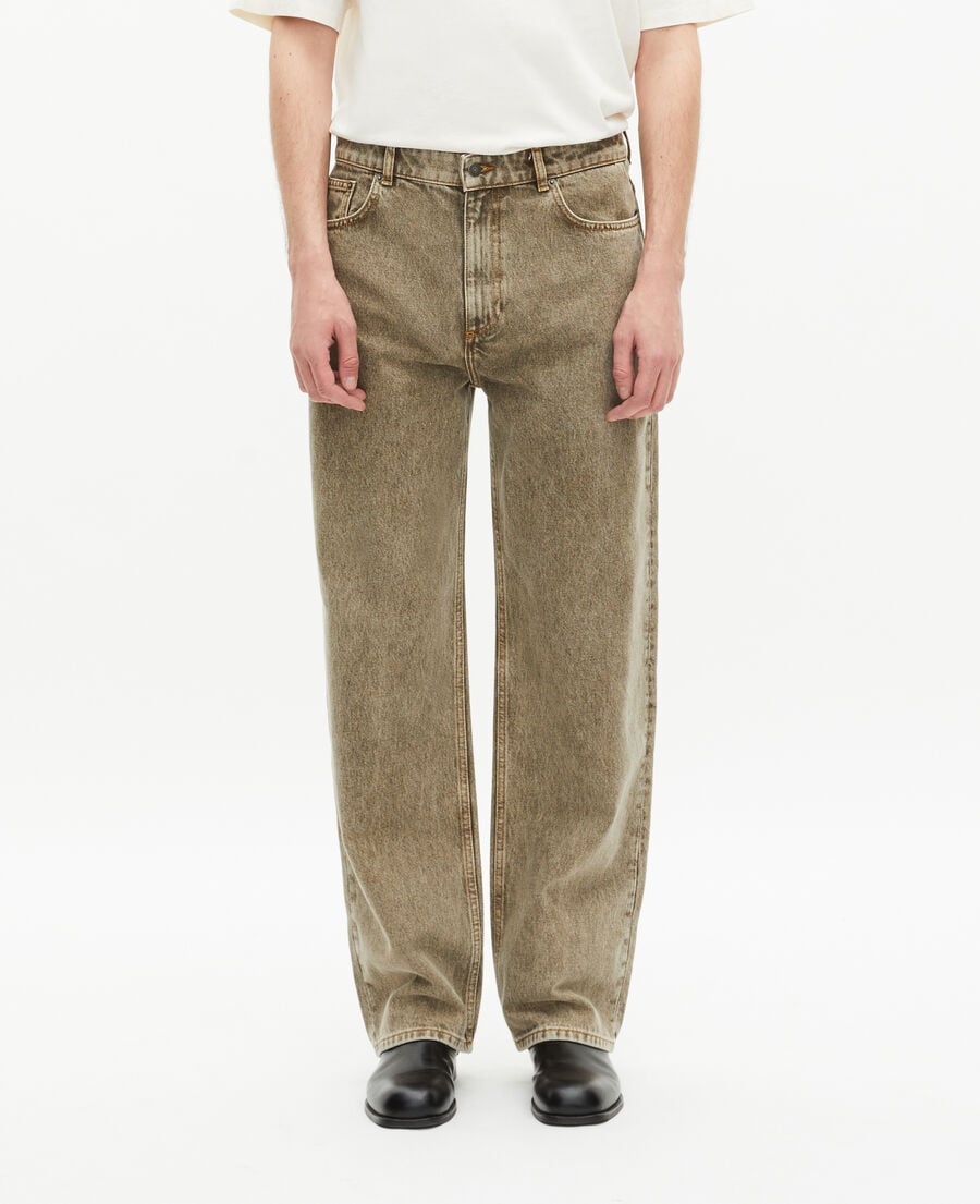 The Kooples HERREN OLIVE gerade olivfarbene jeans