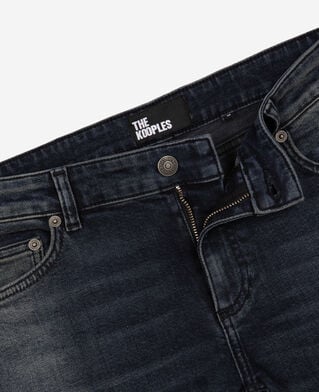The Kooples DAMEN BLUE ELECTRIC dunkelblaue slim-fit-jeans