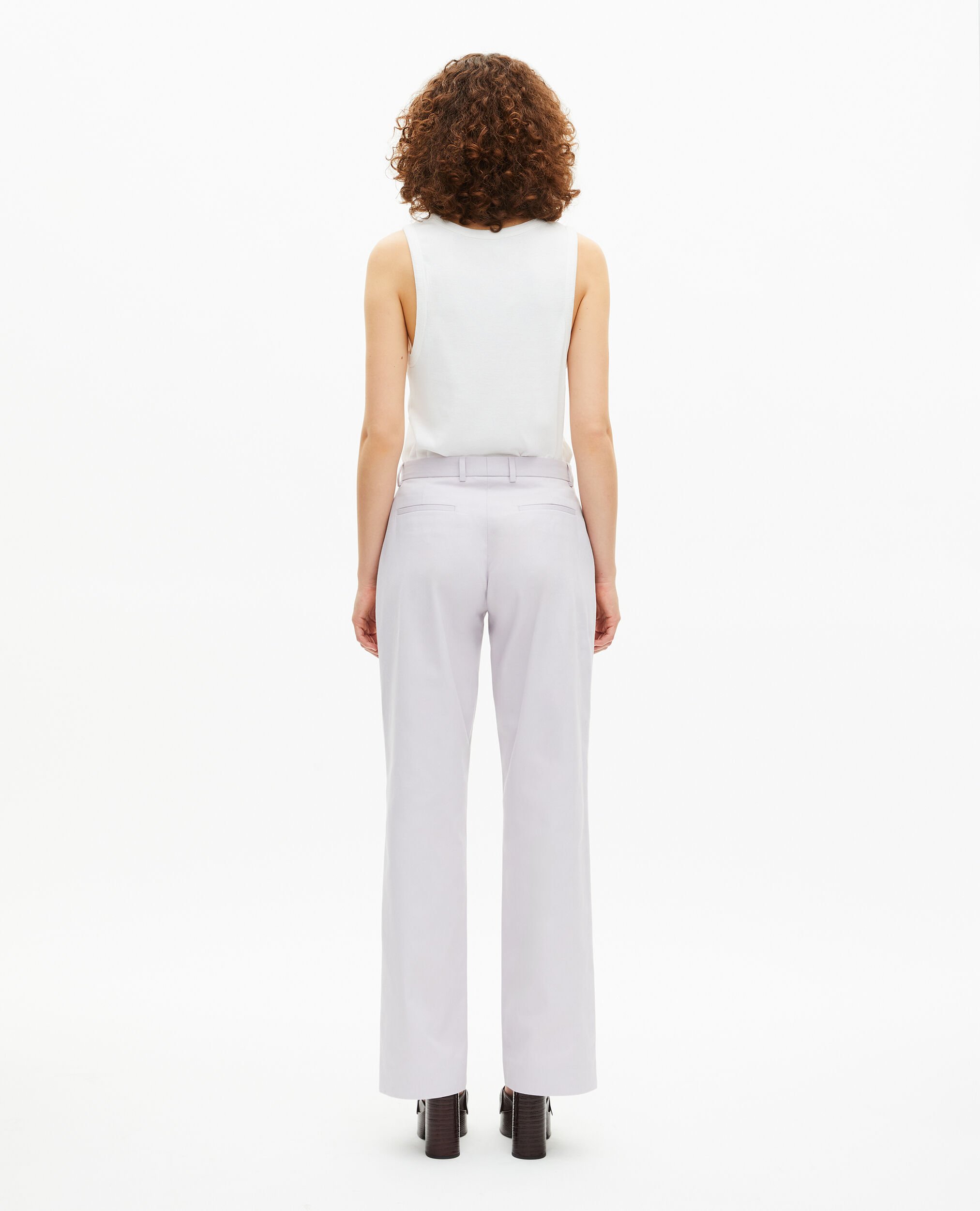Pantalon de tailleur droit lilas, LIGHT PURPLE, hi-res image number null