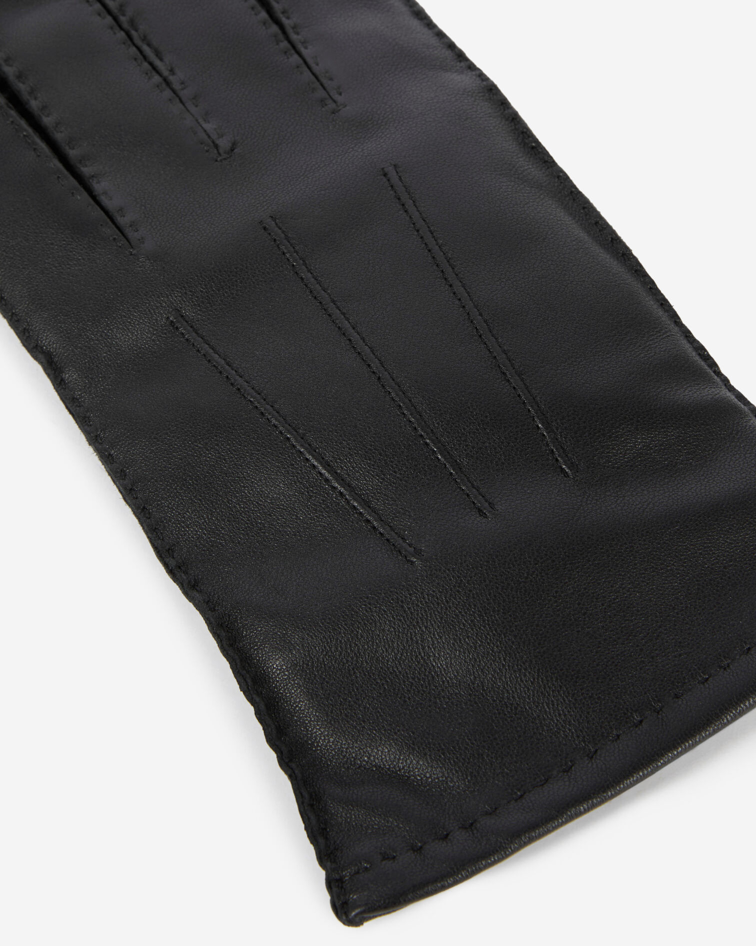 Black leather gloves, BLACK, hi-res image number null
