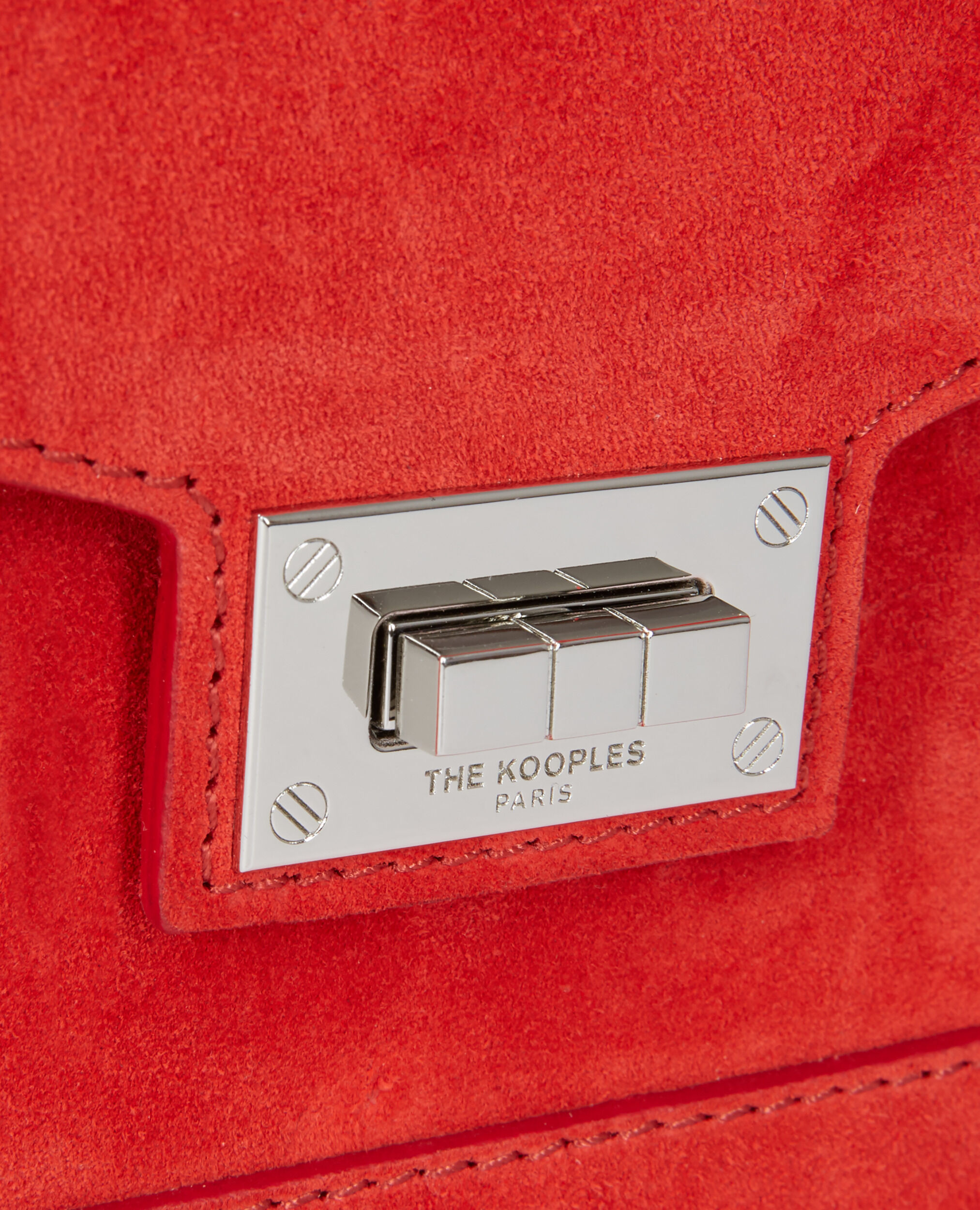 Small Emily bag in red suede leather, RED, hi-res image number null