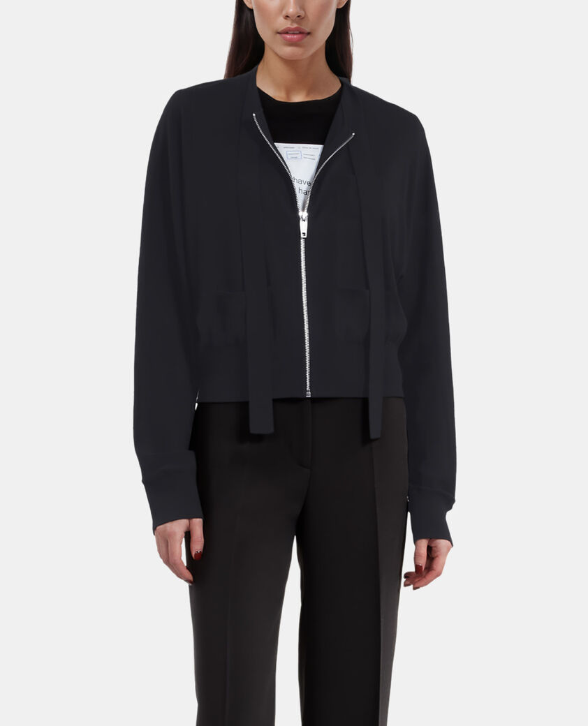 The Kooples WOMEN BLACK black wool cardigan