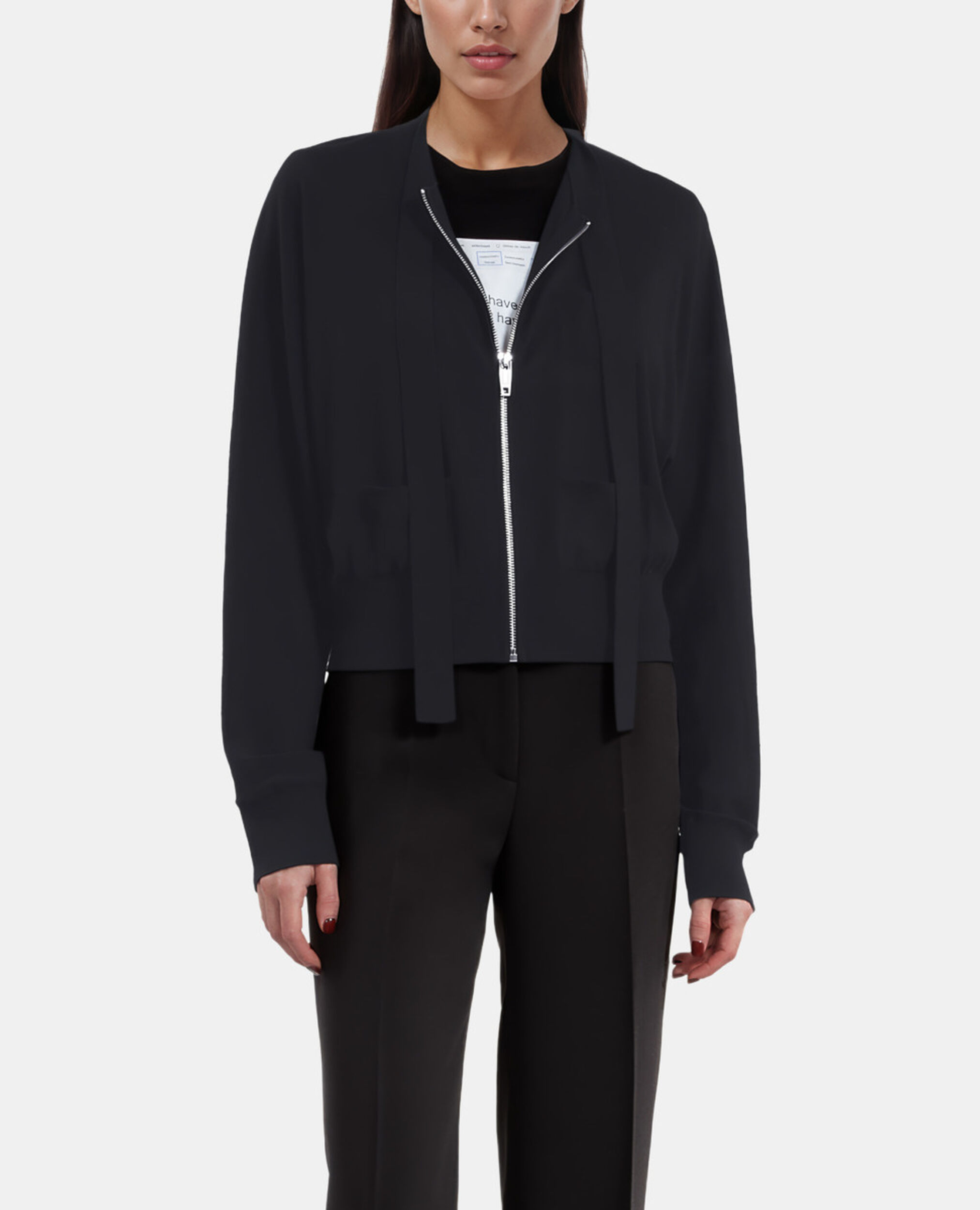 Cardigan en laine noir, BLACK, hi-res image number null