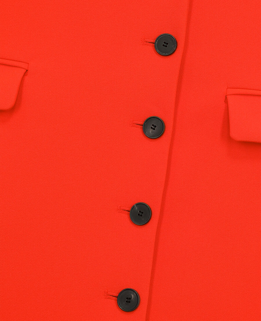 robe type tailleur courte orange