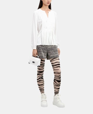 The Kooples FEMME ECRU top écru avec plissage