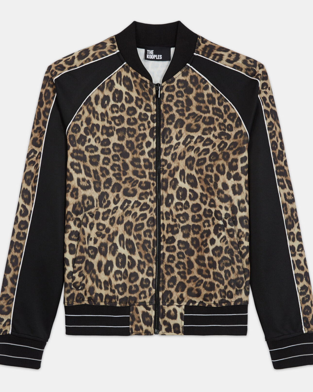 The Kooples WOMEN LEOPARD leopard zipped sweatshirt