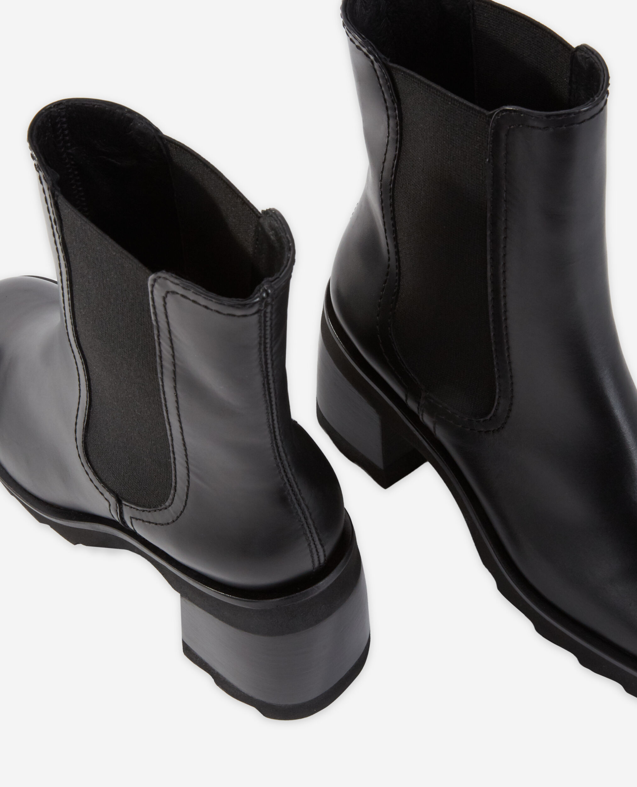 Black heeled boots best sale