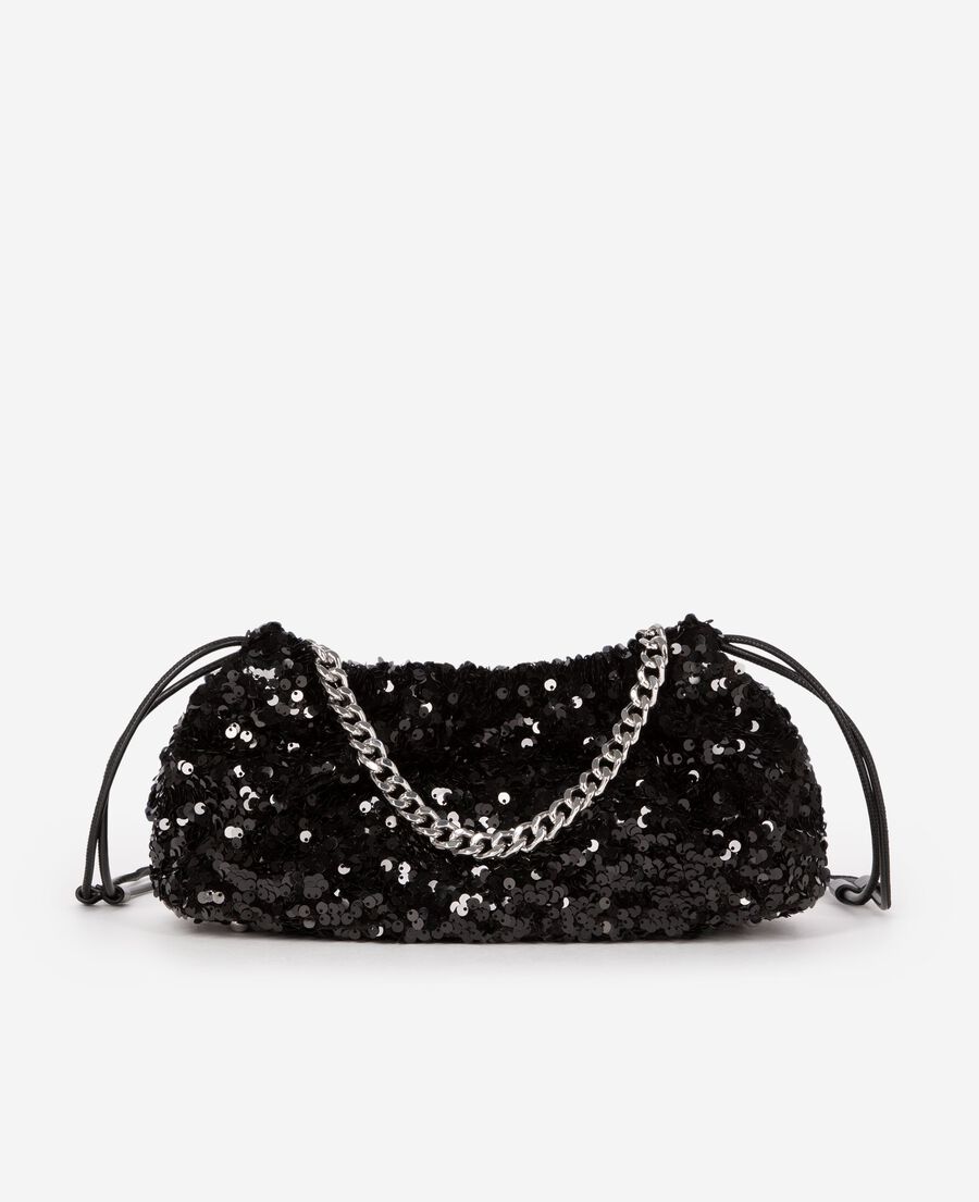 The Kooples F BLACK taylor black sequin bag