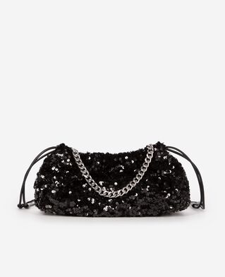 The Kooples F BLACK taylor black sequin bag