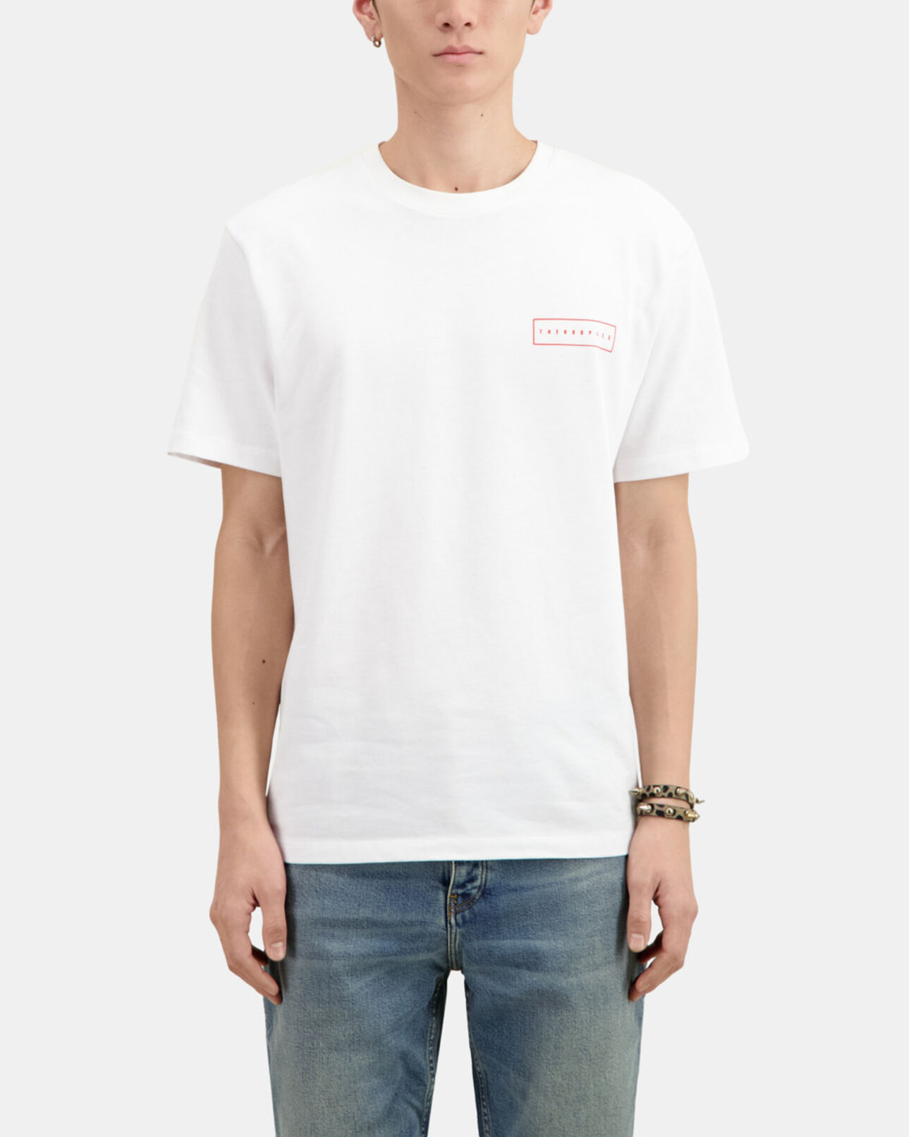 The Kooples HOMME WHITE t-shirt homme blanc avec sérigraphie x rated