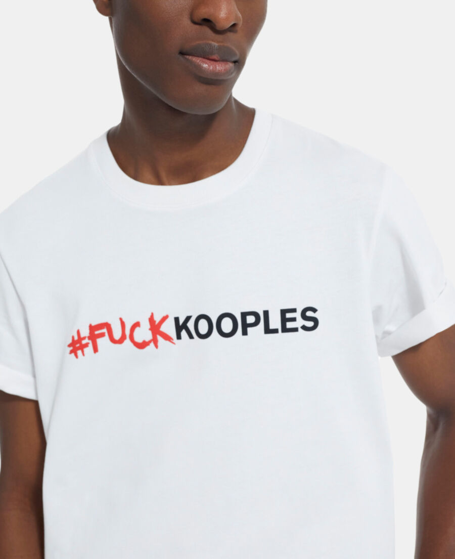 white t-shirt with logo