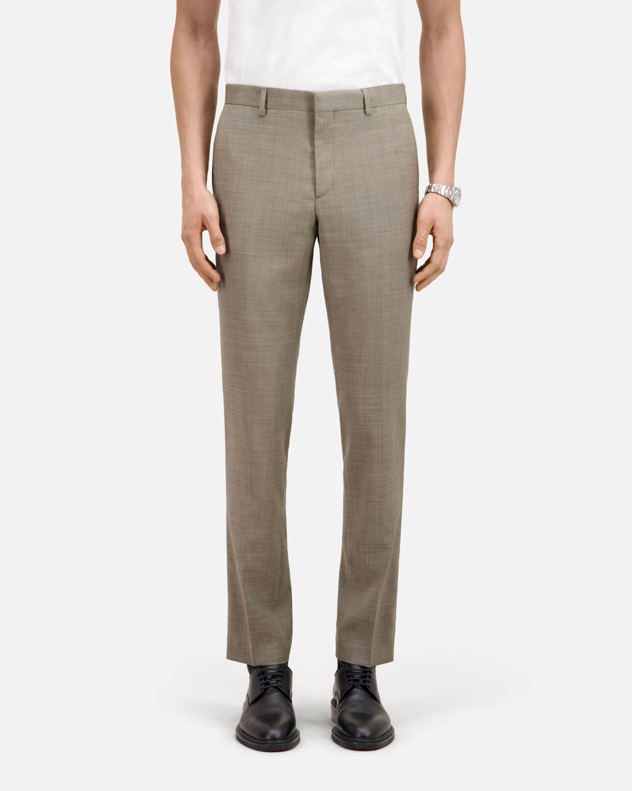 The Kooples MEN BEIGE beige wool suit trousers