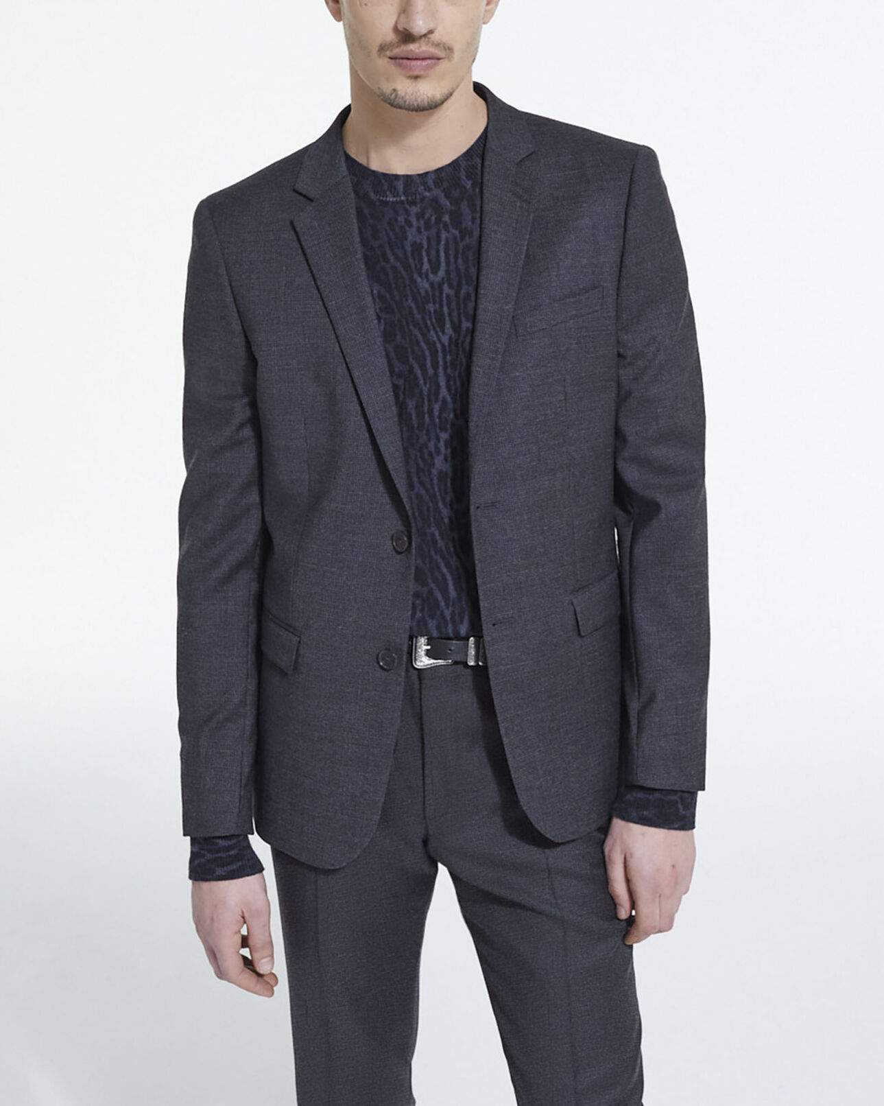 The Kooples HERREN BLACK schwarzes anzugsakko aus wolle