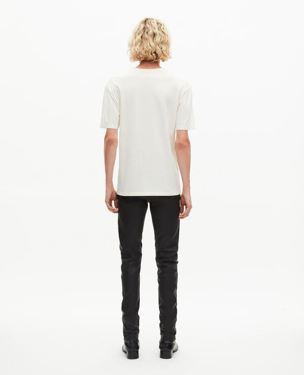 The Kooples HOMME ECRU t-shirt avec sérigraphie écru