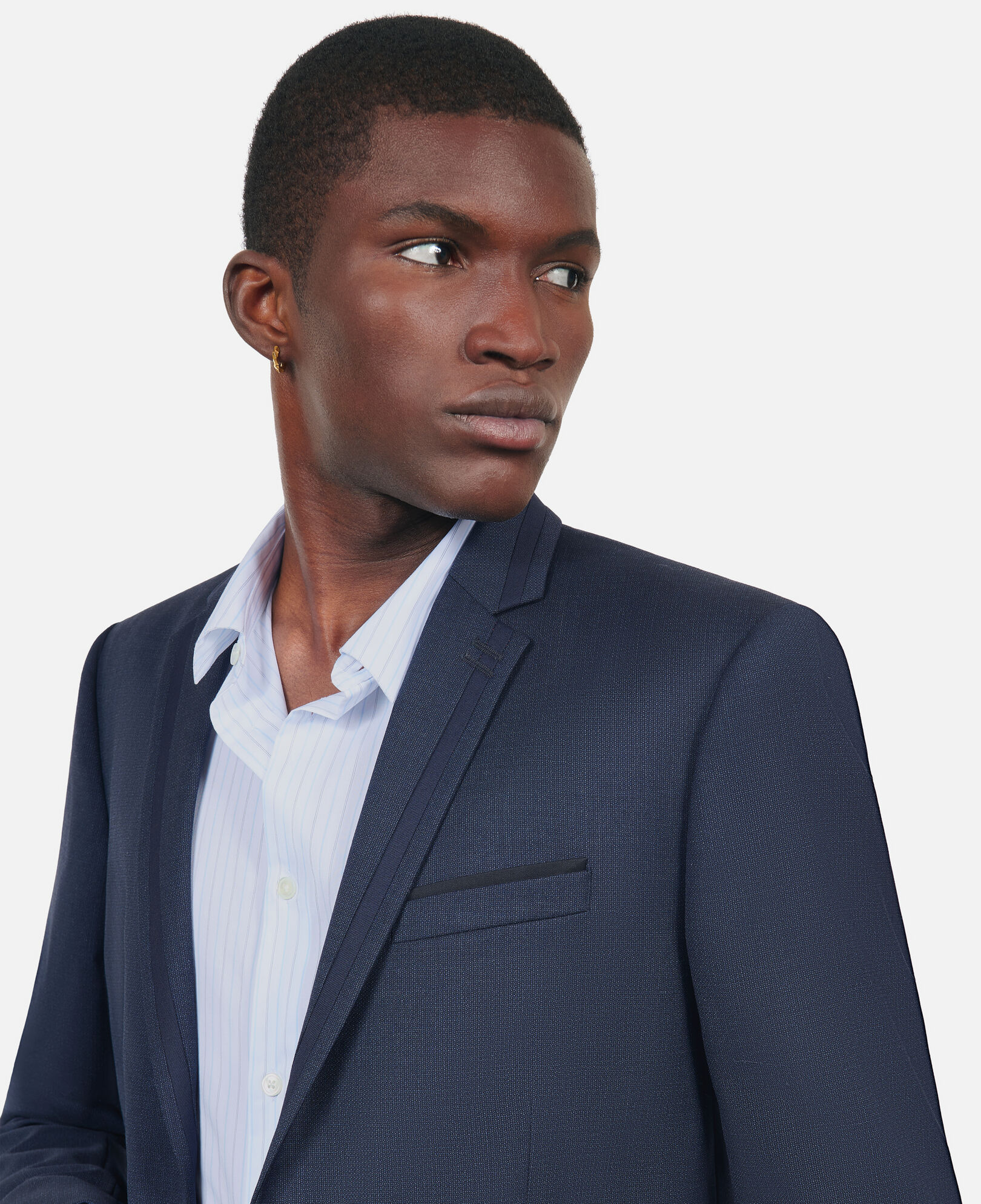 The Kooples MEN NAVY navy blue wool suit jacket