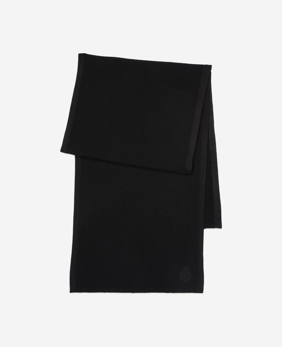 The Kooples M BLACK black cashmere scarf