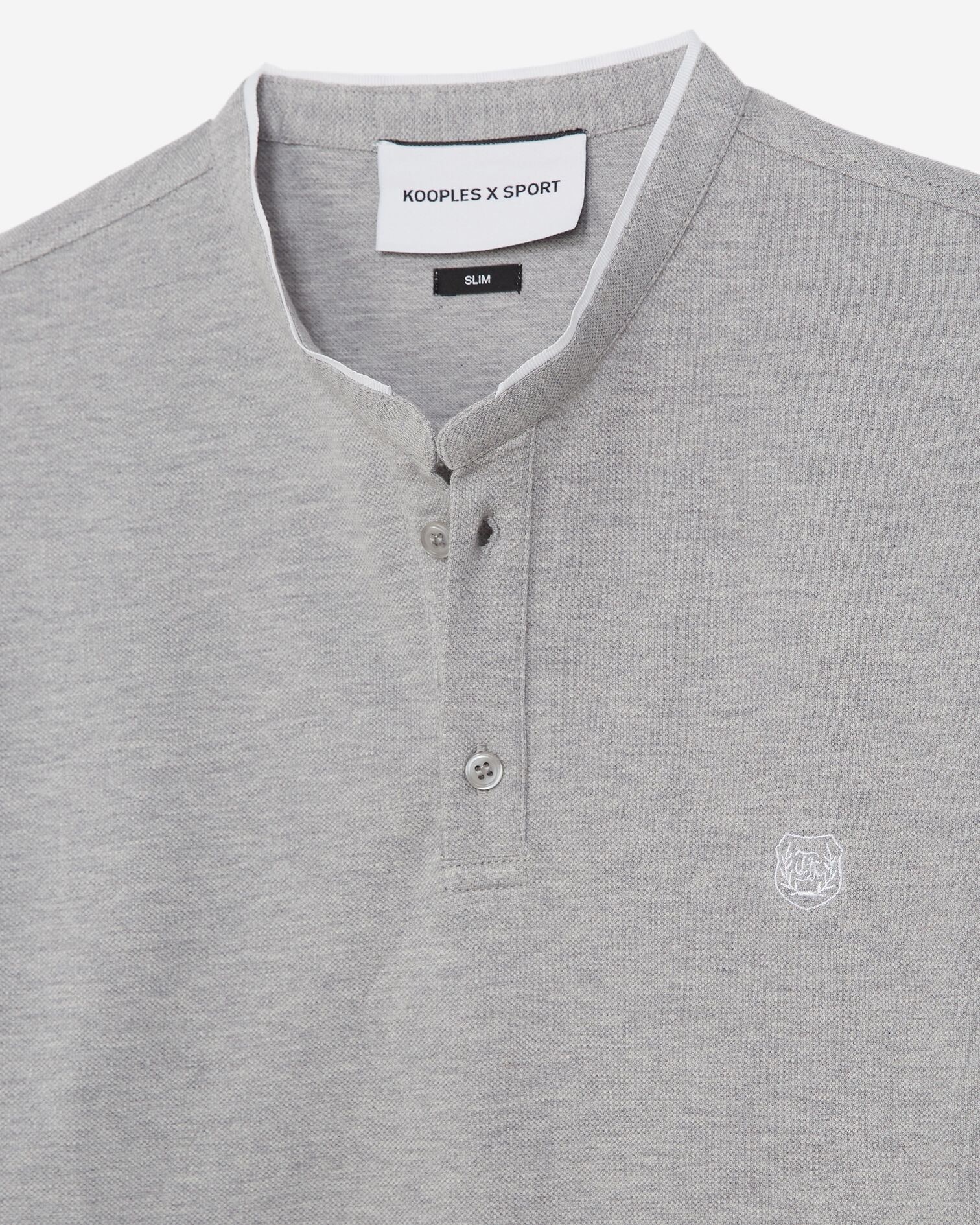 Poloshirt mit kurzen Ärmeln, LIGHT GREY MEL / WHITE, hi-res image number null