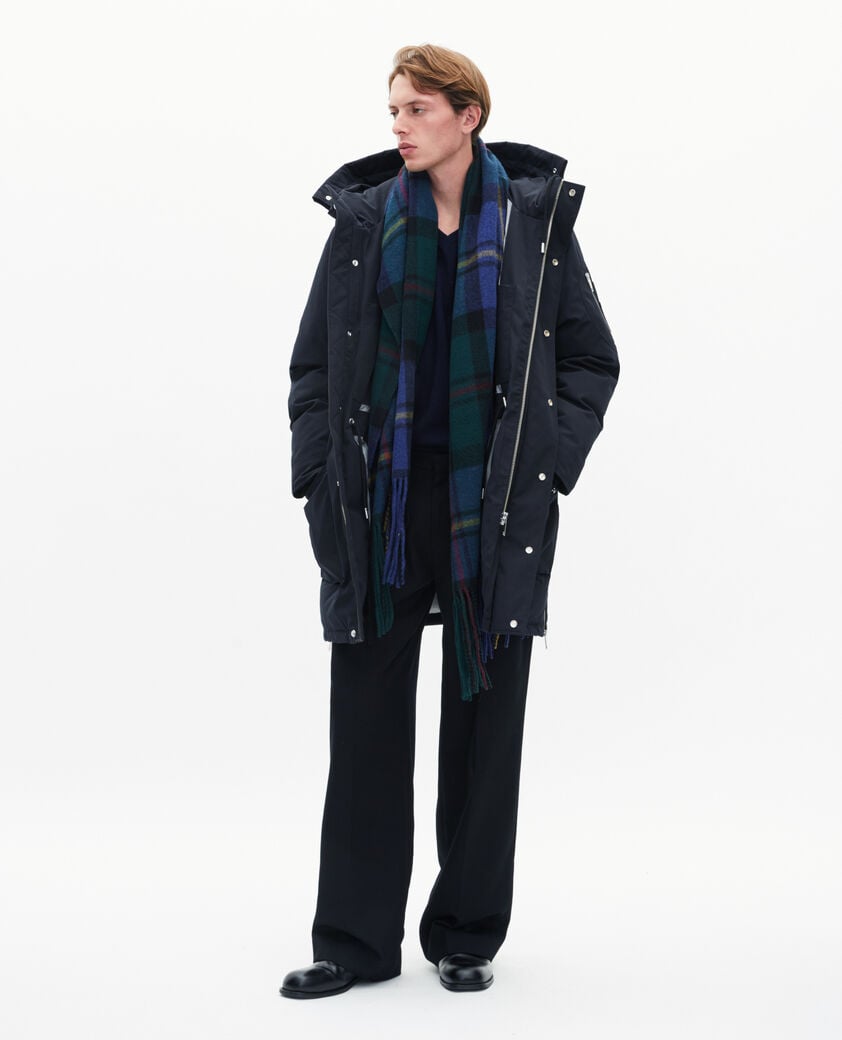 The Kooples MEN NAVY navy water-repellent parka