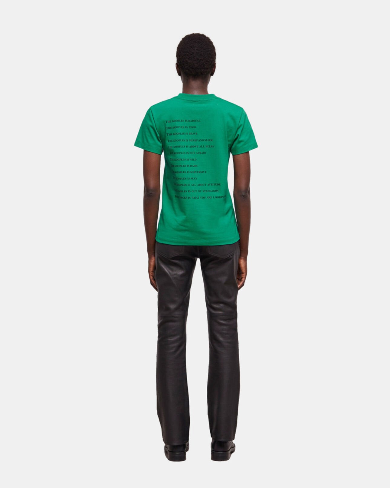 The Kooples FEMME GREEN t-shirt femme what is vert