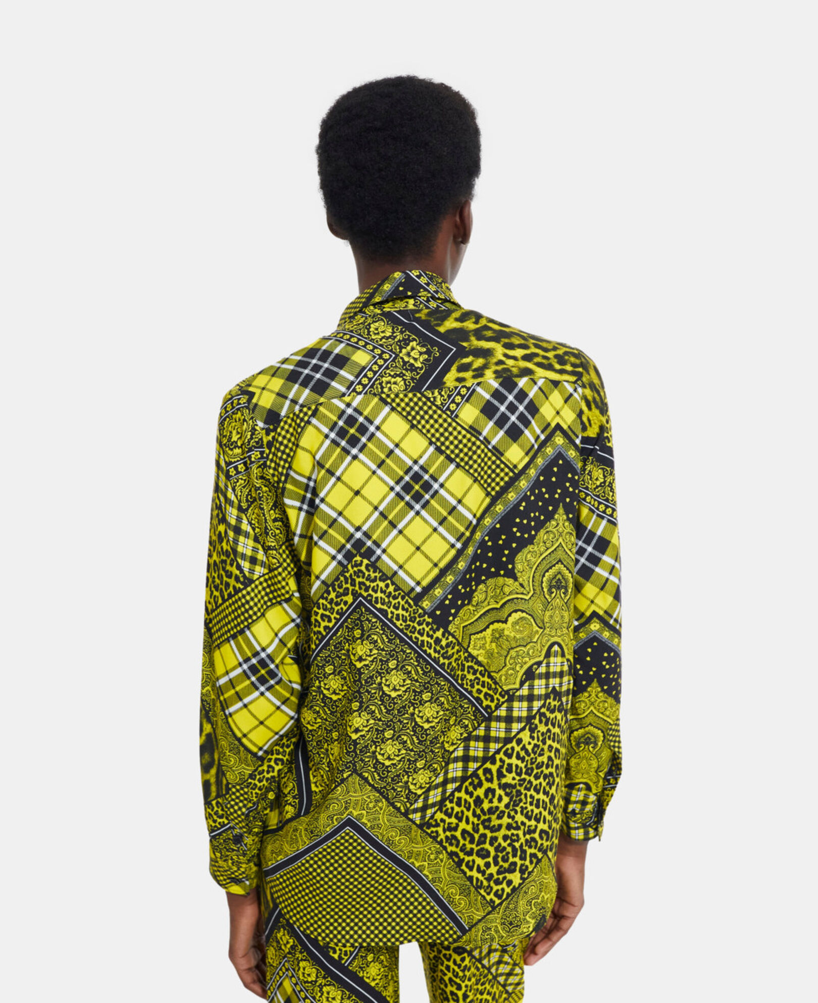 The Kooples WOMEN BLACK / YELLOW printed shirt
