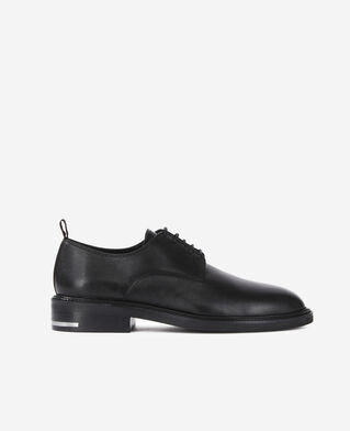 The Kooples HOMME BLACK chaussures &agrave; lacets en cuir noires
